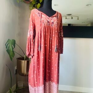 Bohemian Rust Dress
